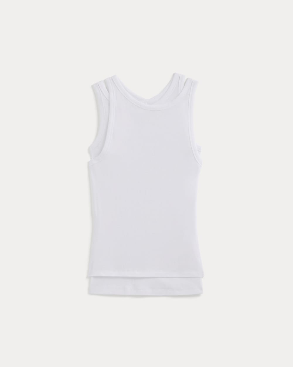 womens-tissue-layered-tank-heathered-white | alt