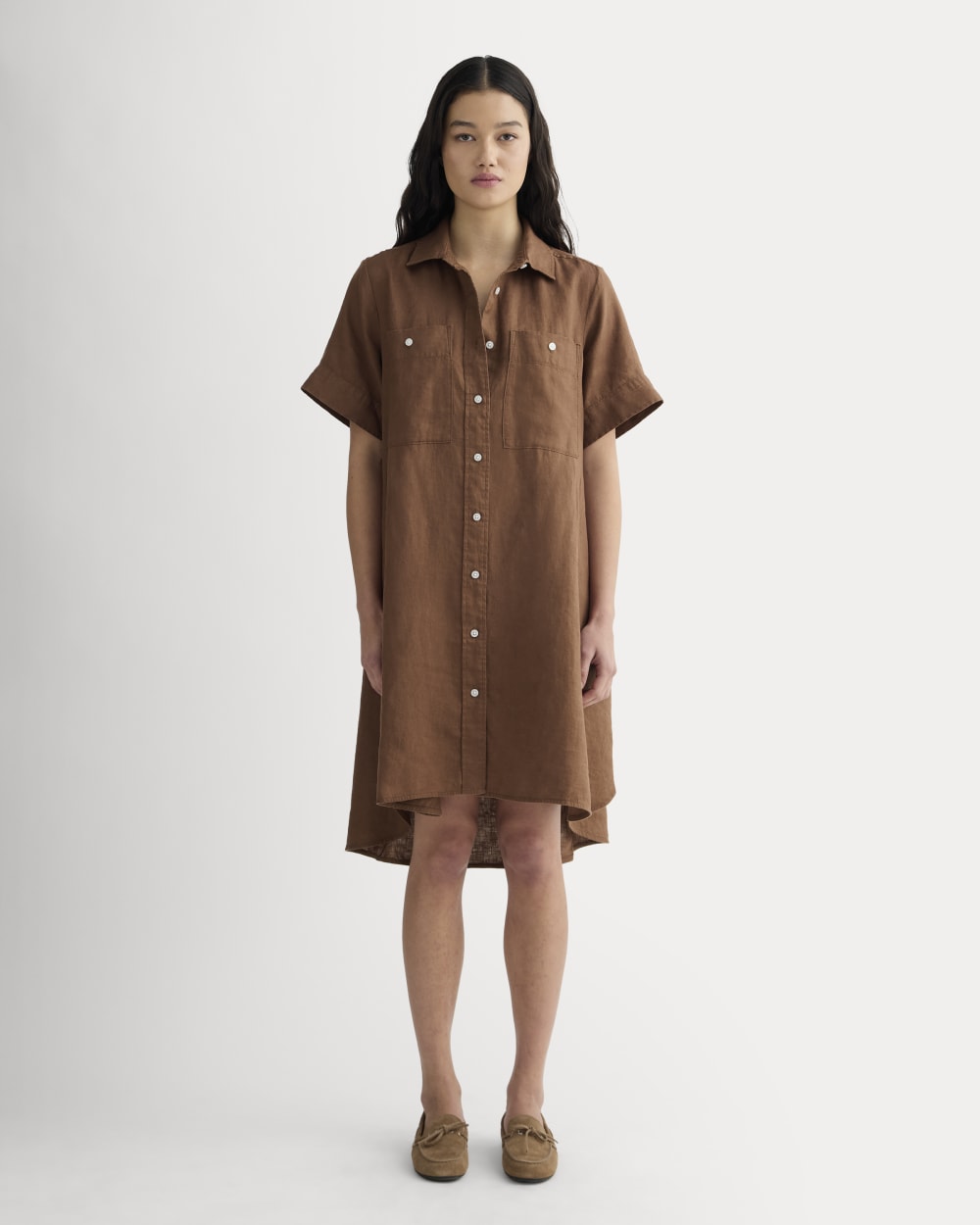 womens-linen-day-tripper-dress-cedarwood | primary