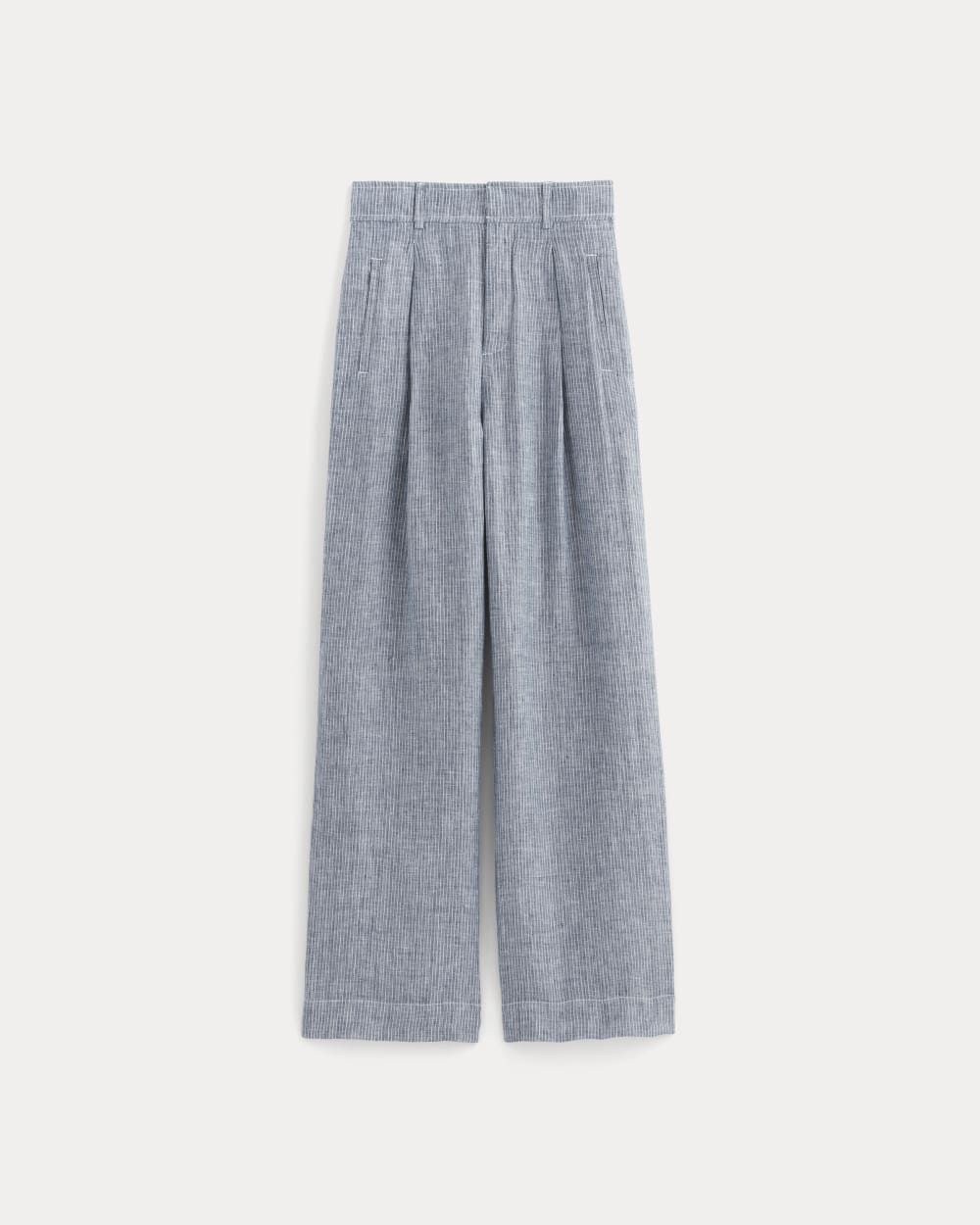 womens-linen-way-high-drape-pant-white-blue | alt