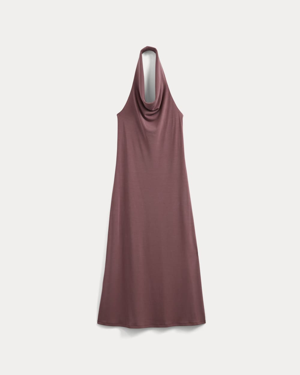 womens-cowlneck-halter-dress-butterknit-washed-henna | alt