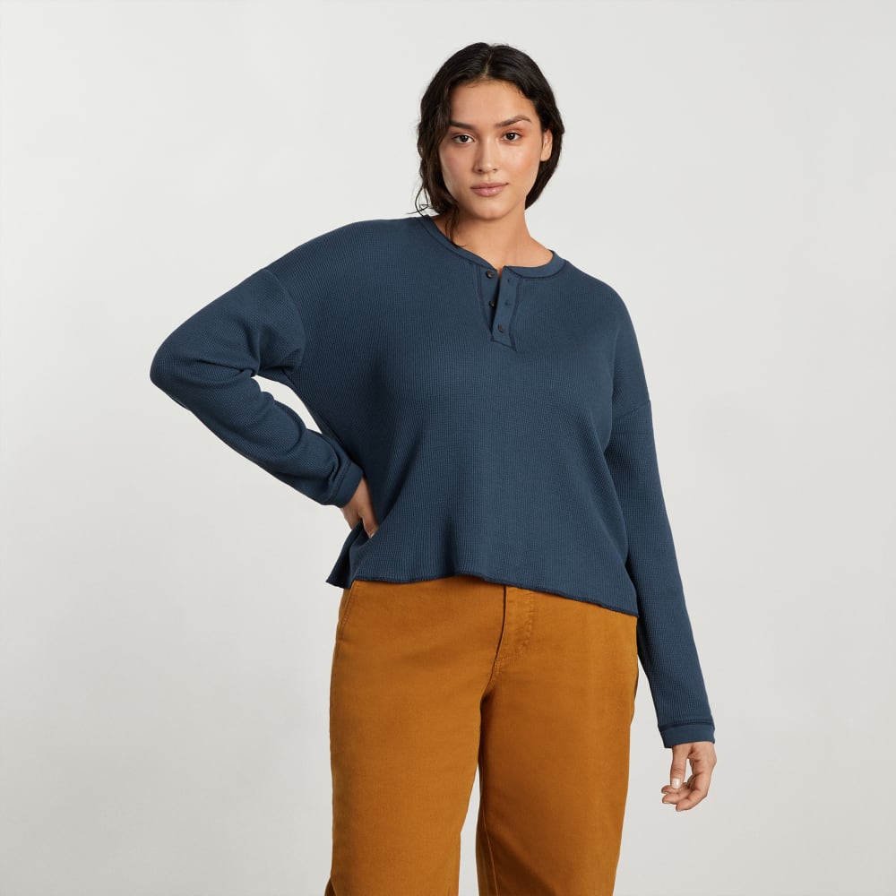 The Organic Cotton Waffle Henley | Atlantic – Everlane