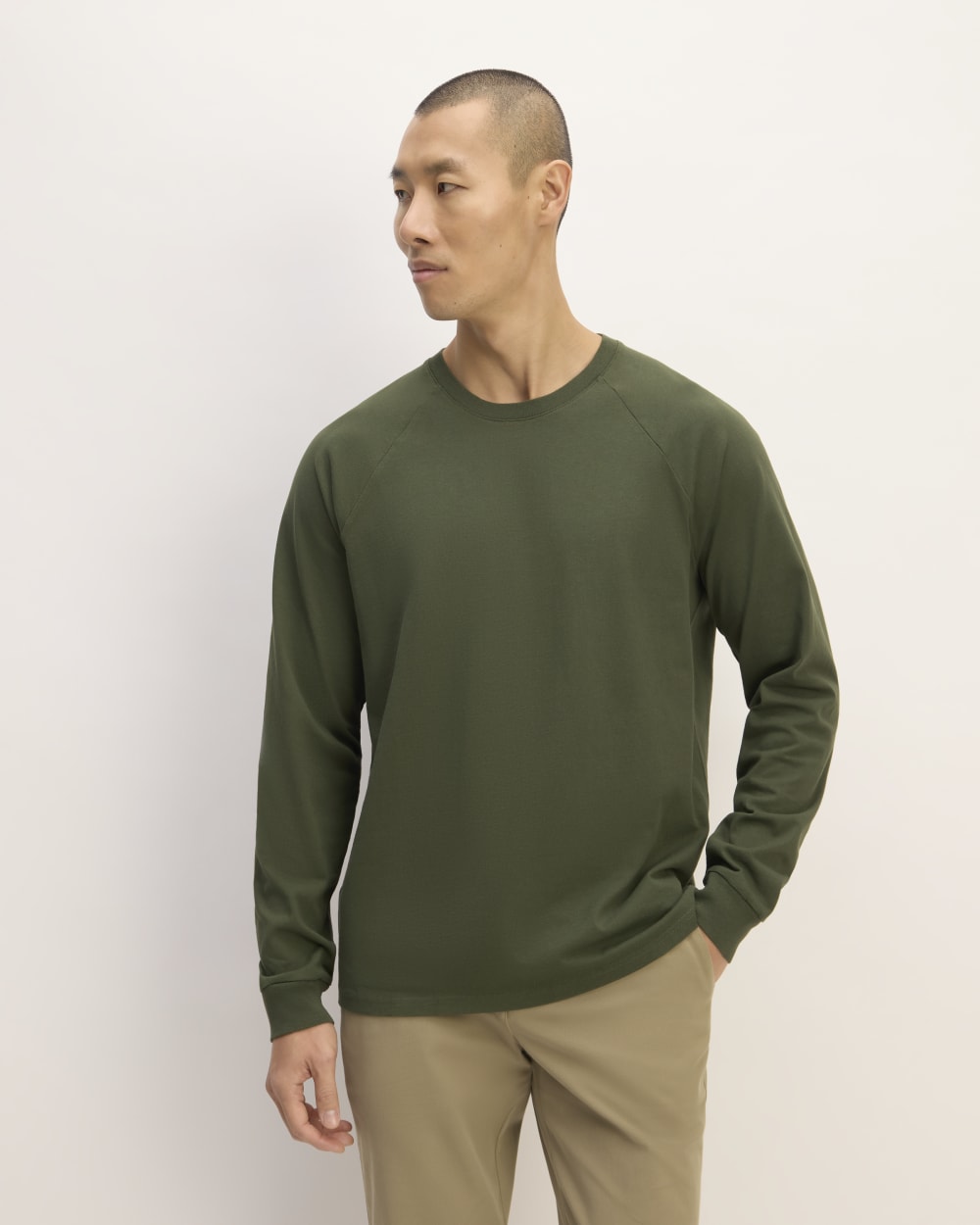 トップス ONC MERINO LONG SLEEVE T-SHIRT GREEN Men's 165 Merino Long Sleeve – Green Olive | Warm & Lightweight