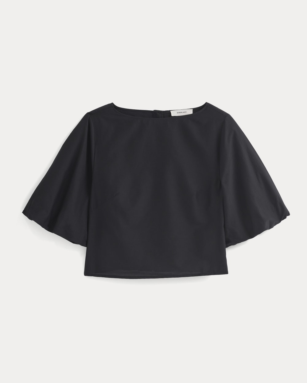 womens-bubble-sleeve-top-black | alt