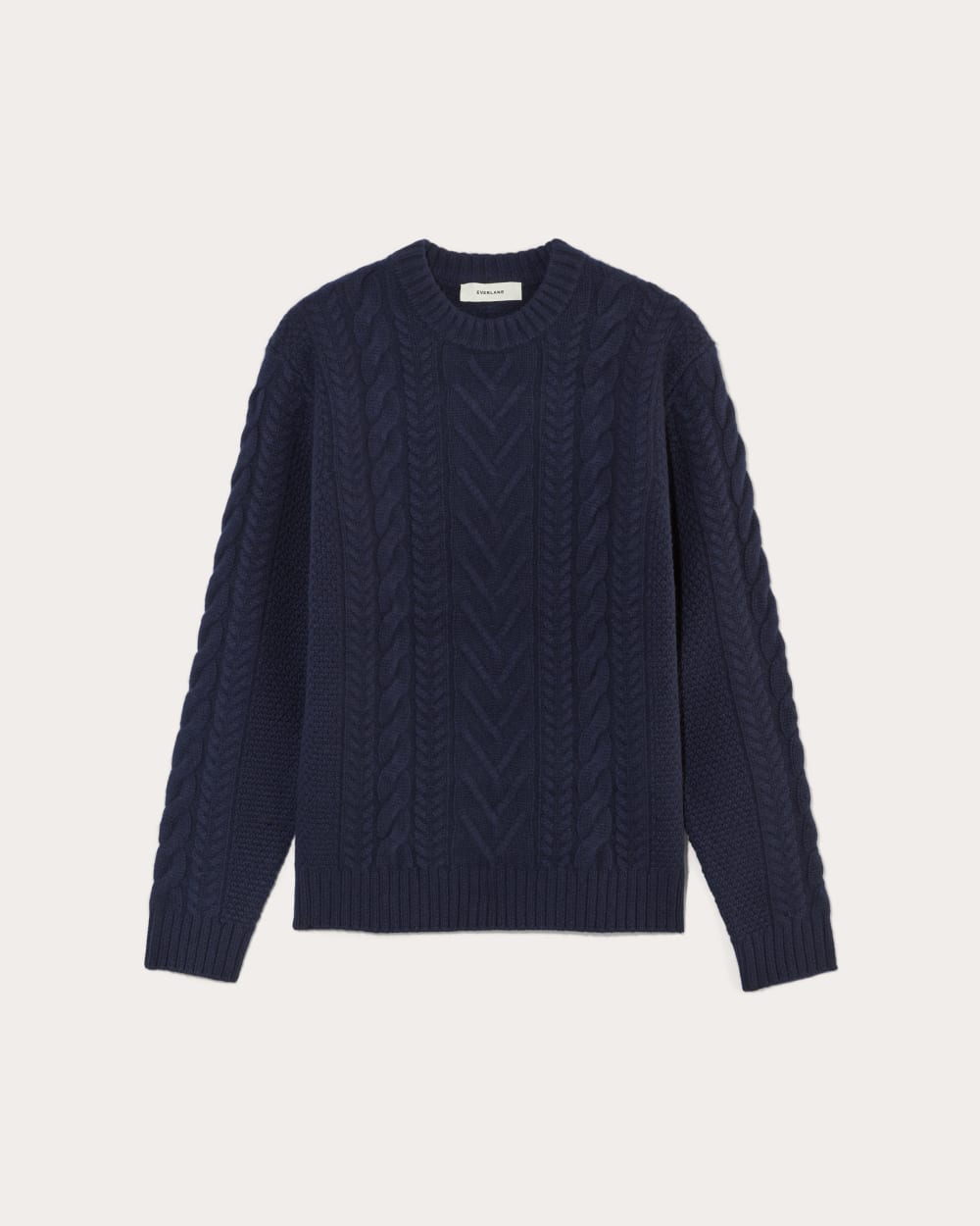 mens-felted-merino-cable-knit-navy | alt