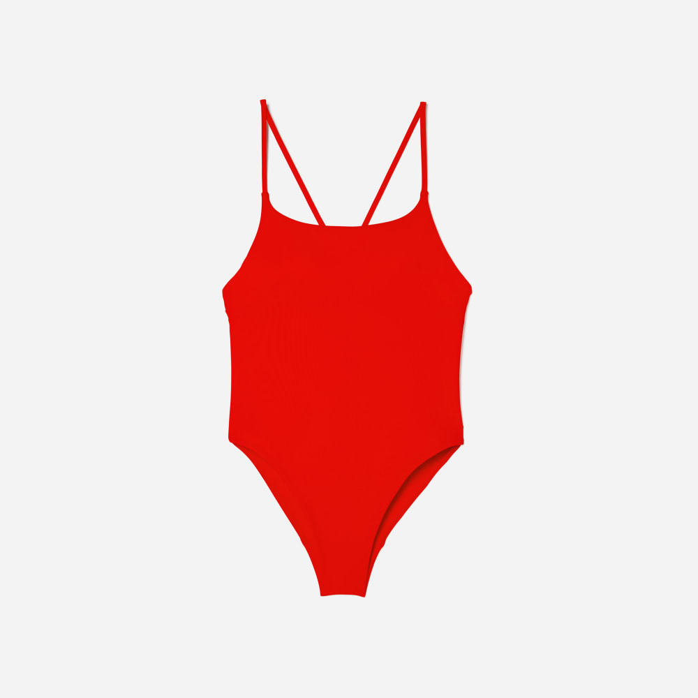 womens-string-one-piece-swimsuit-red