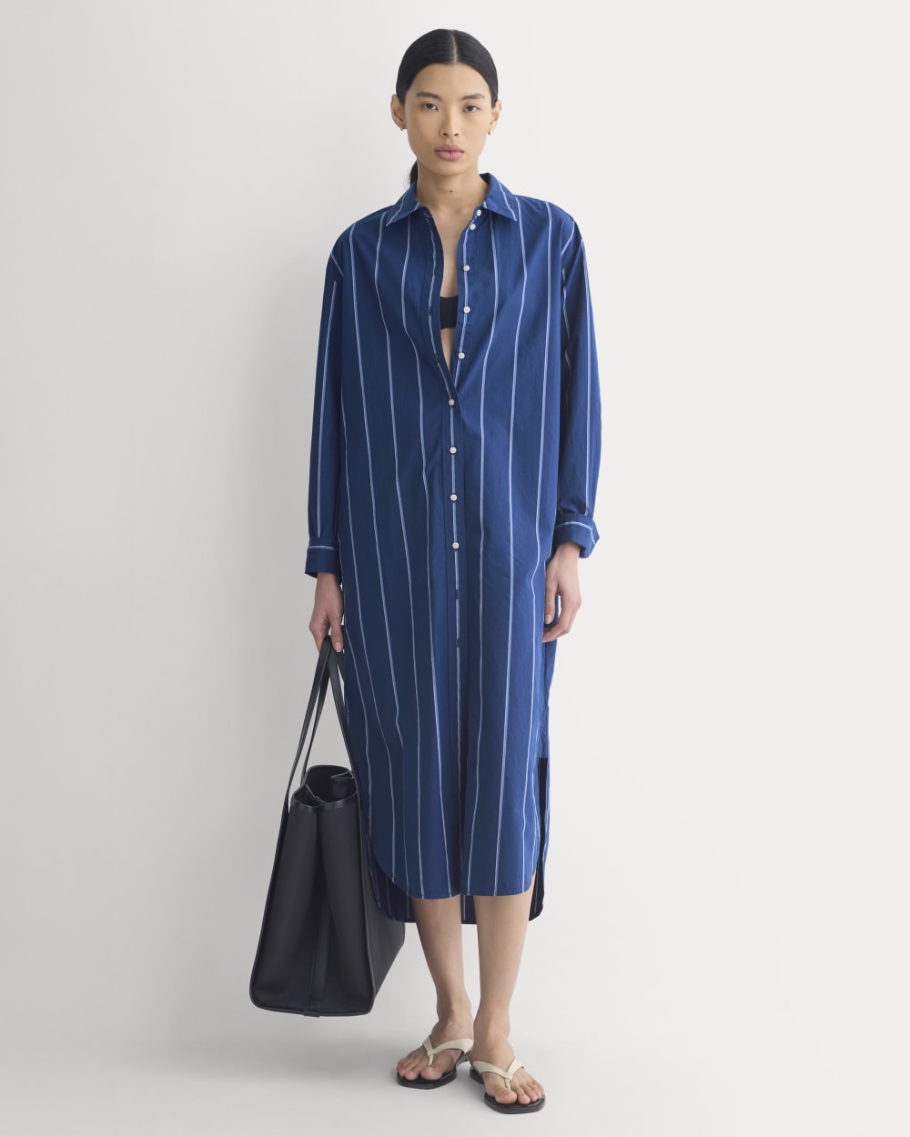 Midi Shirtdress in Ultrasoft Cotton