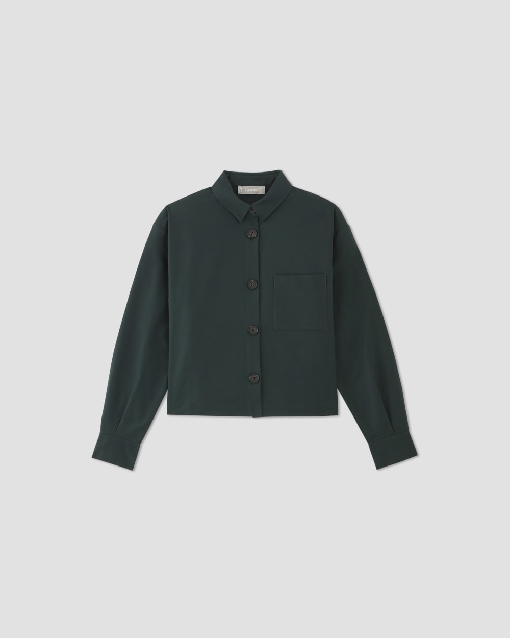 womens-structured-cotton-cropped-shirt-scarab | alt