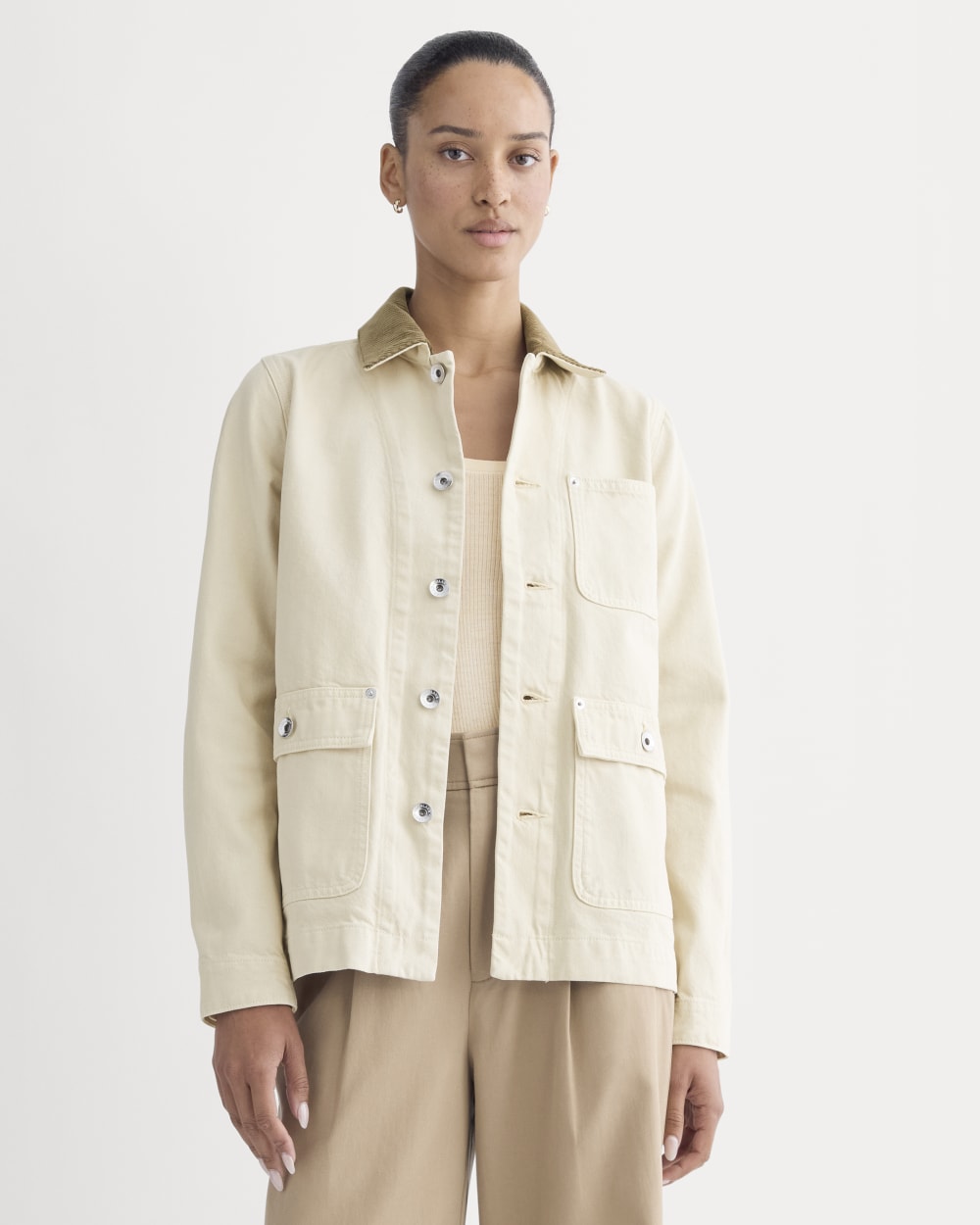 The Ranch Jacket | Garment-Dyed White / Cream Everlane The Ranch Jacket | Garment-Dyed White / Cream Everlane