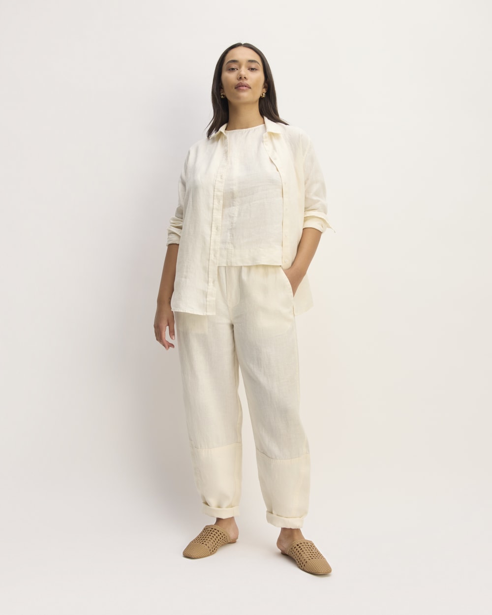 womens-linen-pull-on-barrel-pant-bone | primary