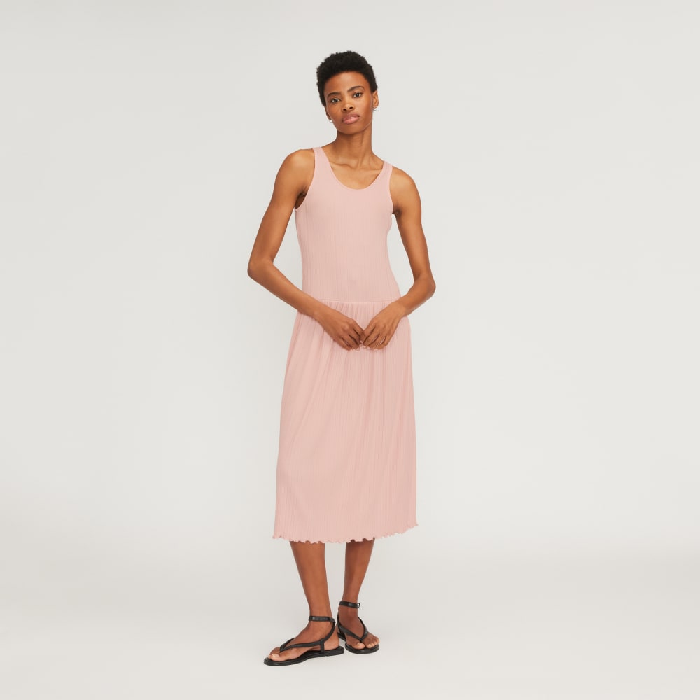 The Rib Soft Knit Scoop-Neck Dress