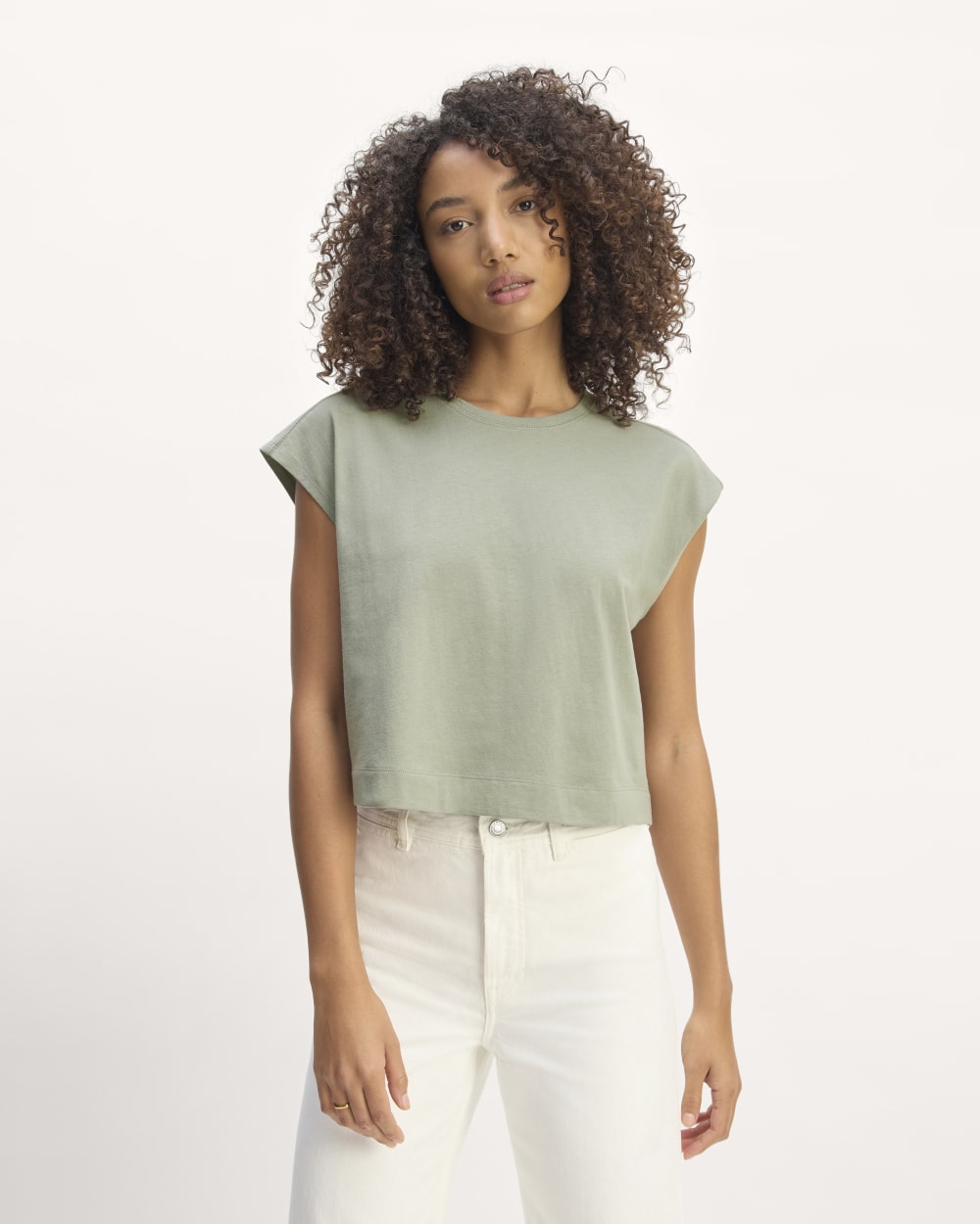 Agave Green Dakota Cropped Tee