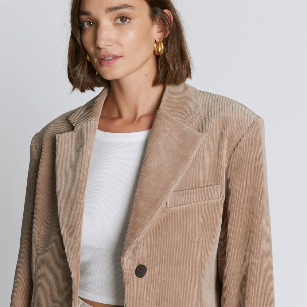 womens-corduroy-80s-blazer-taupe-grey | alt