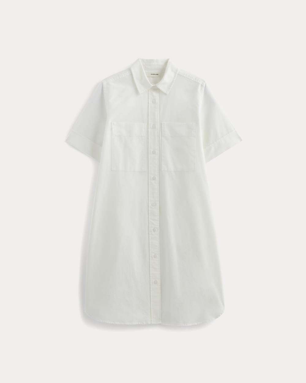 womens-oxford-short-sleeve-shirt-dress-white | alt