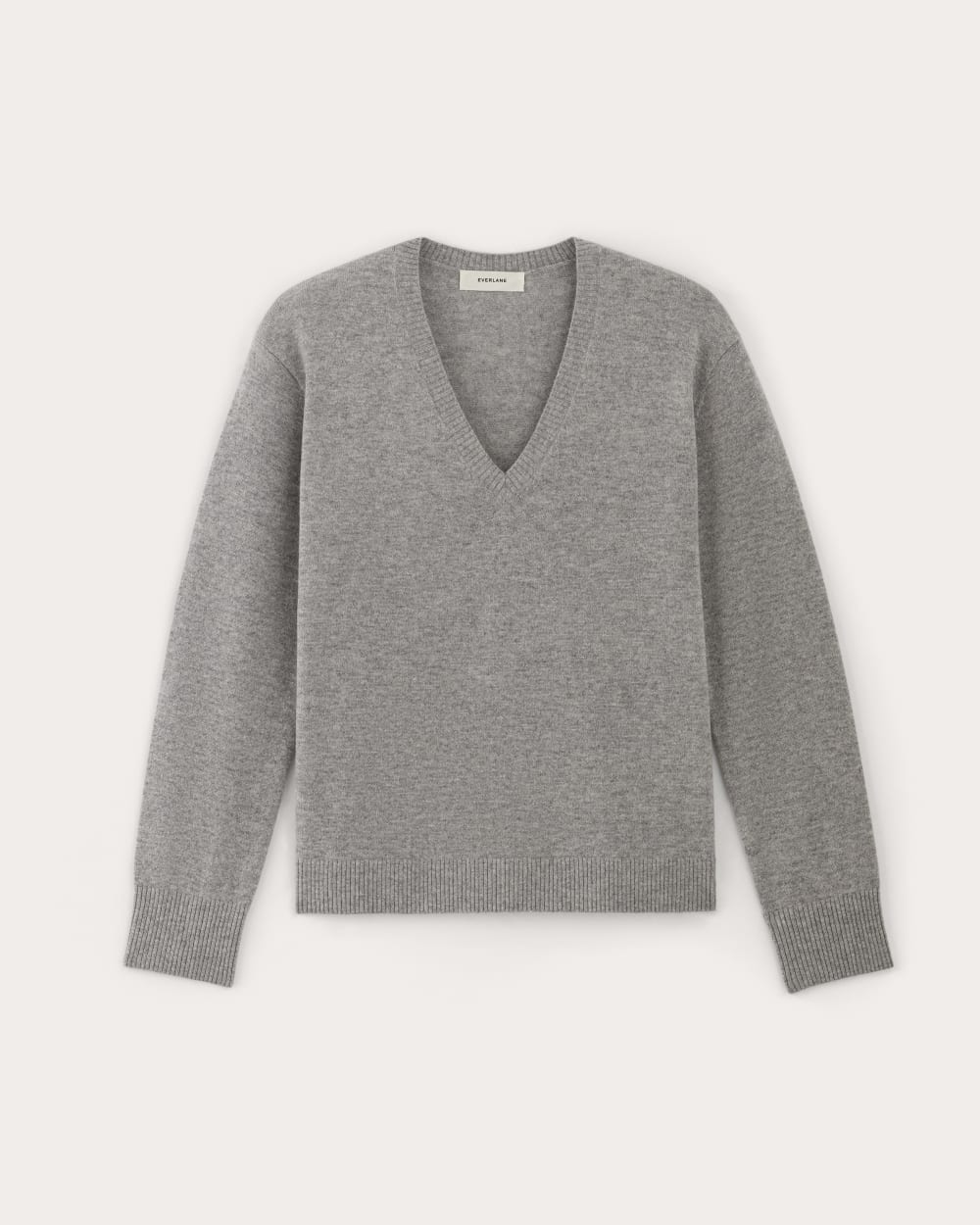 womens-cashmere-relaxed-v-neck-light-heather-grey | alt