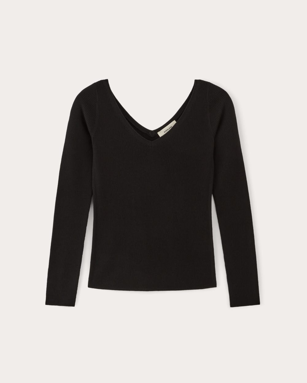 womens-merino-off-shoulder-sweater-top-black | alt