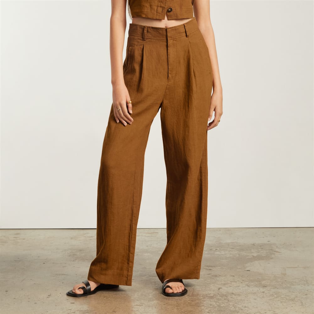 womens-linen-way-high-drape-pant-tawny-brown | primary