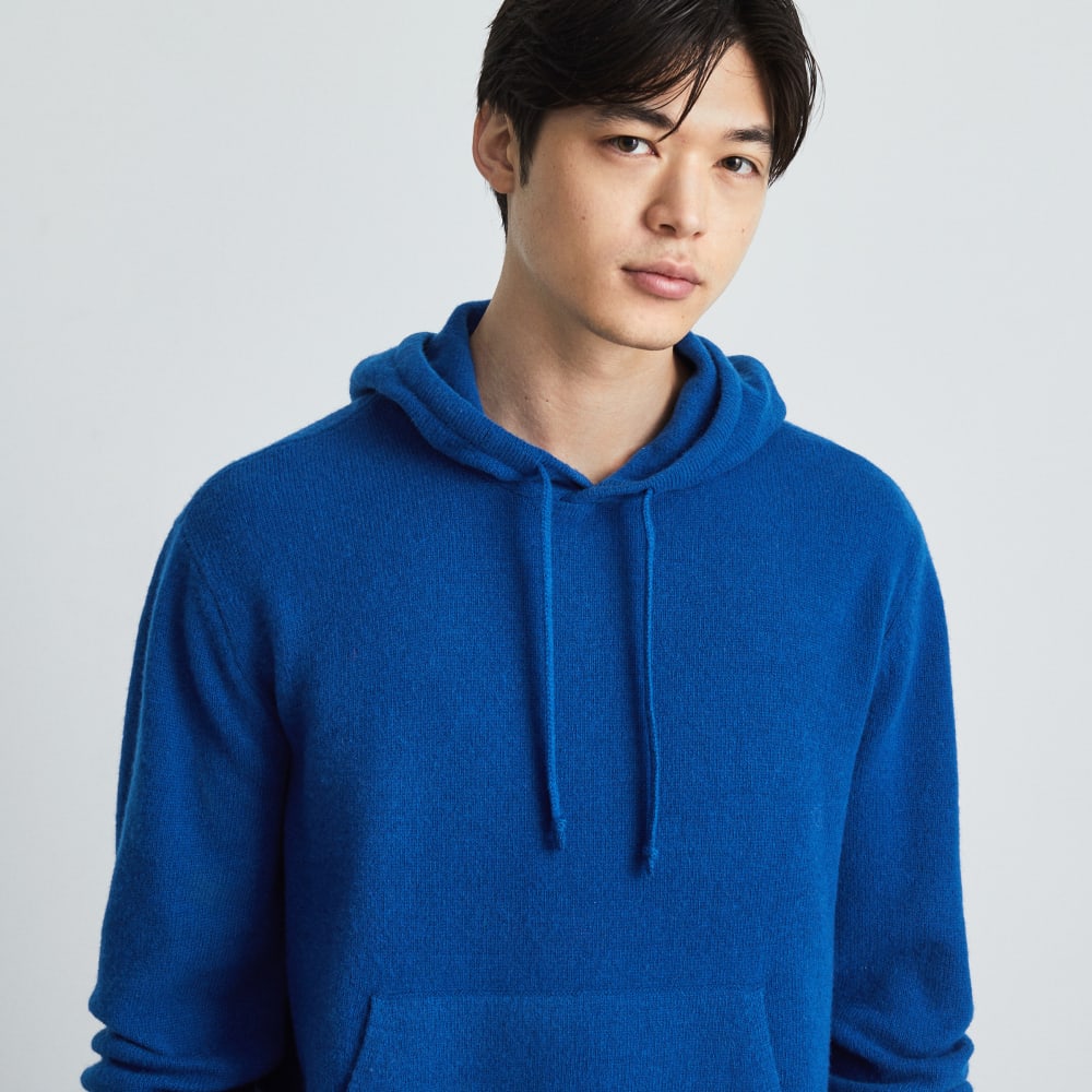 mens-felted-wool-hoodie-darkazure | alt