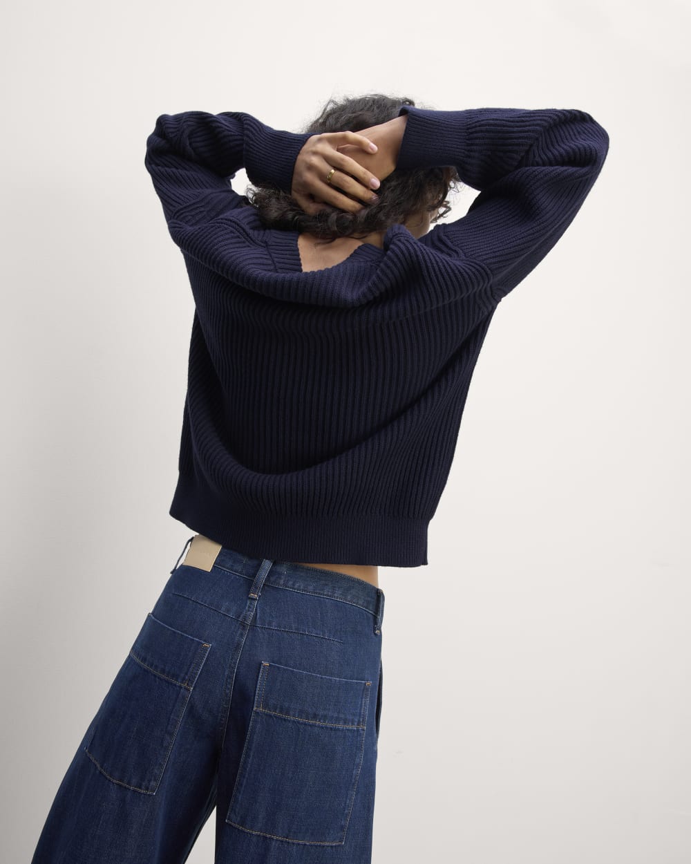 womens-cotton-oversized-cocoon-sweater-navy