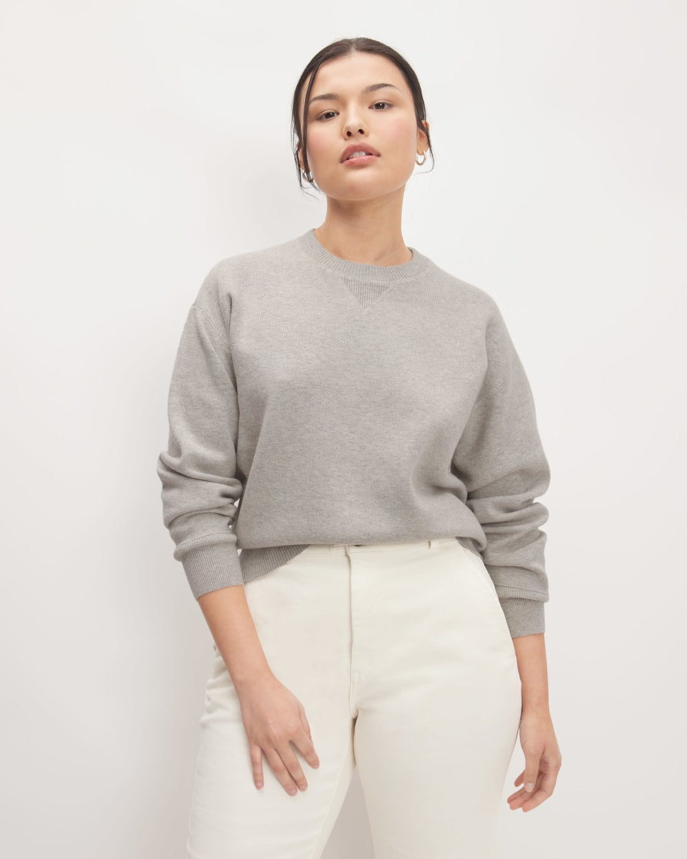 The Cotton-Merino Sweatshirt | Heathered Grey – Everlane