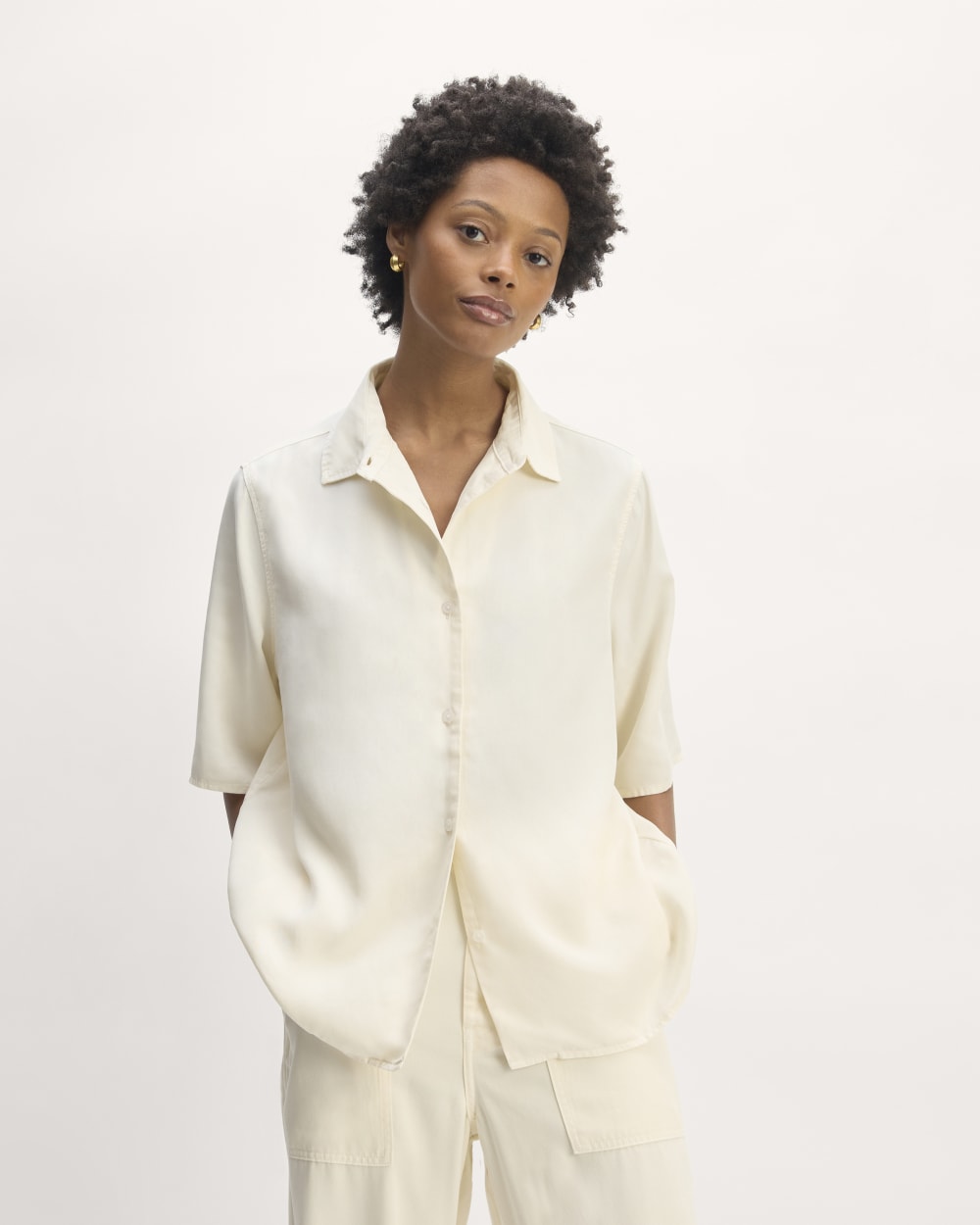 The Short-Sleeve Shirt in Butterlite | Bone – Everlane