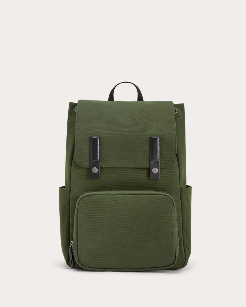 everlane backpack vs herschel Everlane Canvas Backpack In Dark Forest, Cotton/Leather