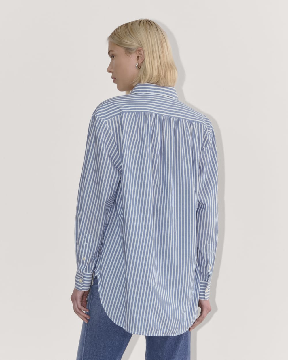 womens-gathered-shirt-silky-cotton-bone-mazarine-blue