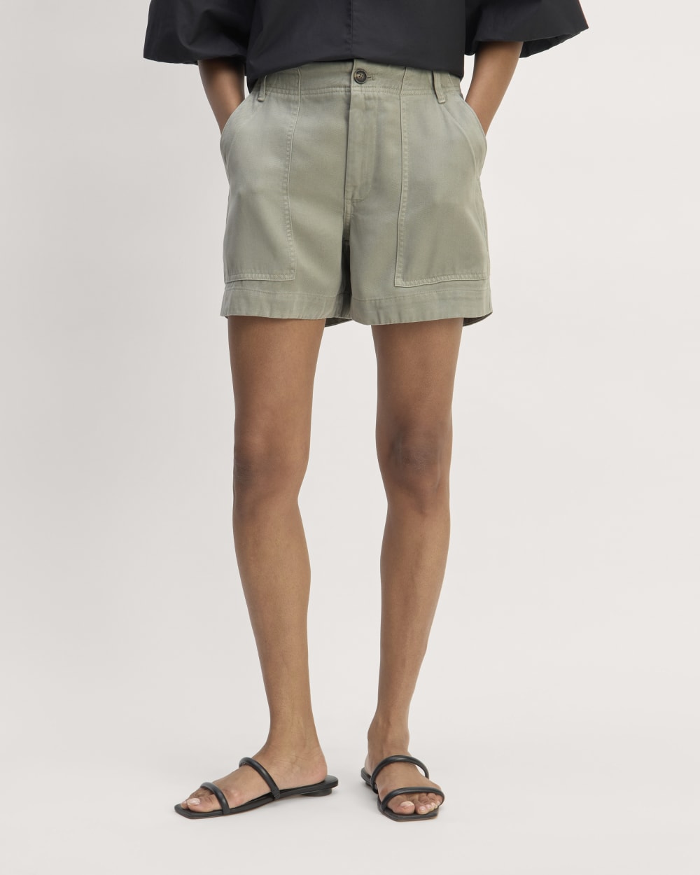 womens-tencel-darted-utility-short-sage-green