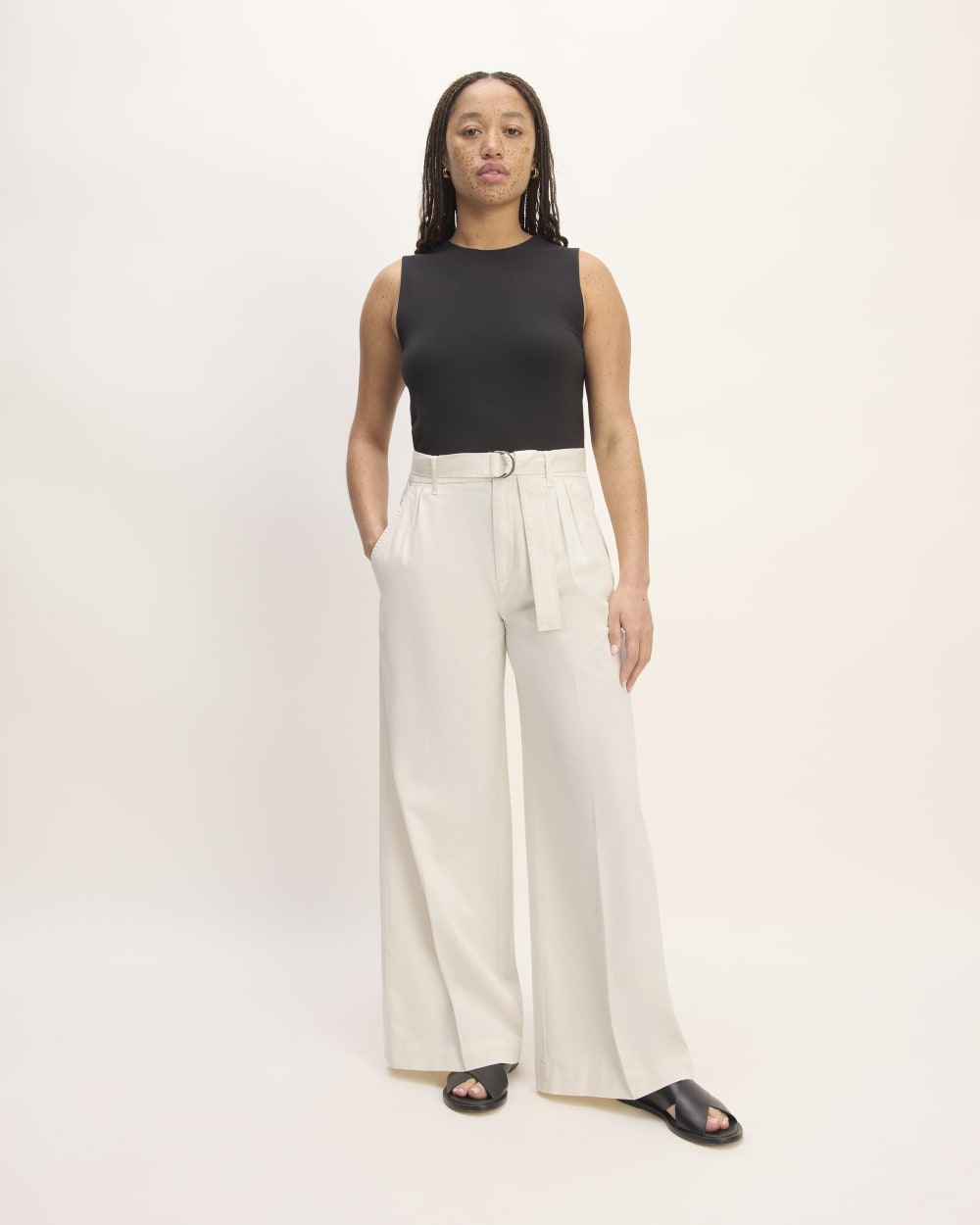 womens-pleated-wide-leg-chino-bone | primary