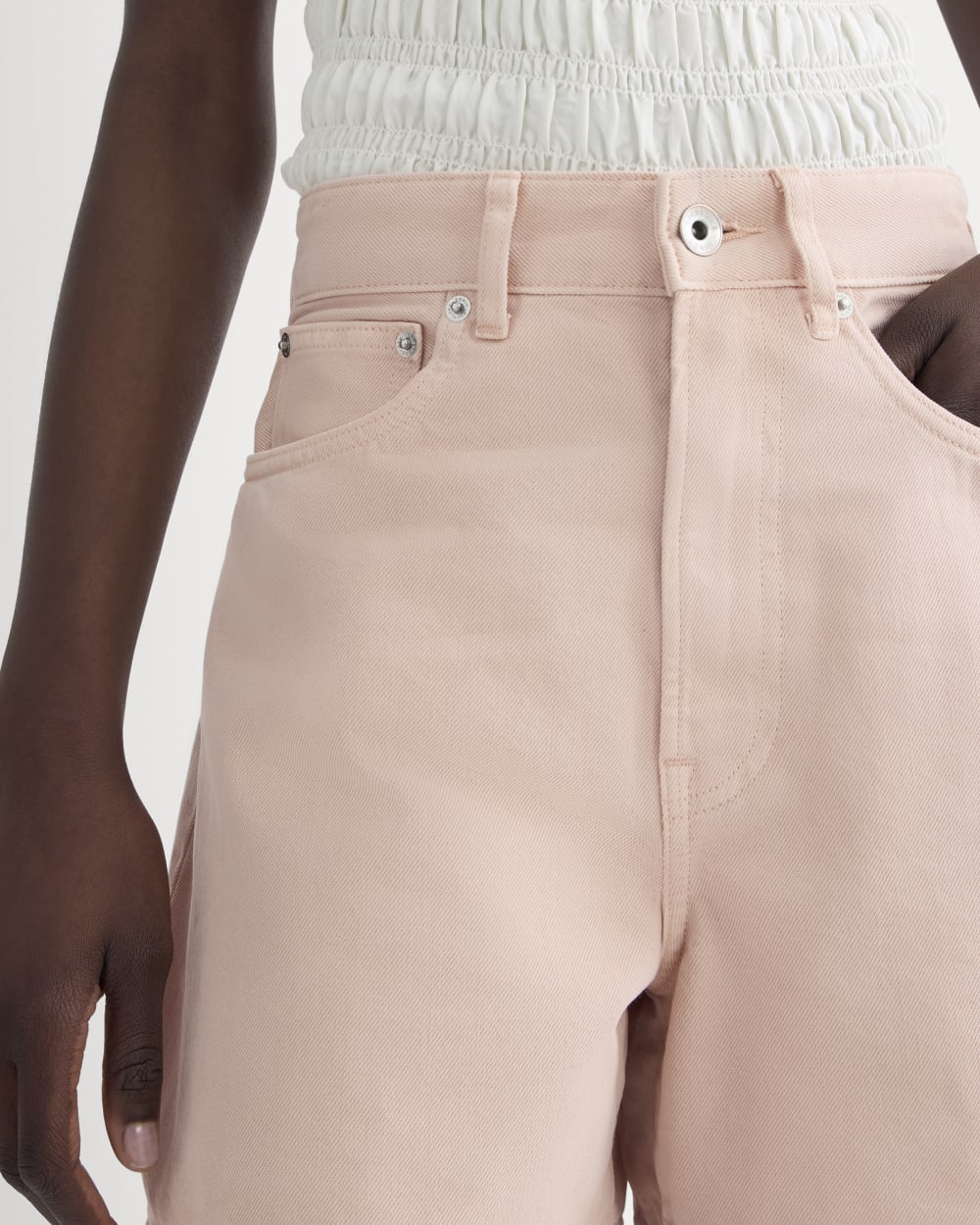 womens-a-line-denim-short-garment-dyed-pink
