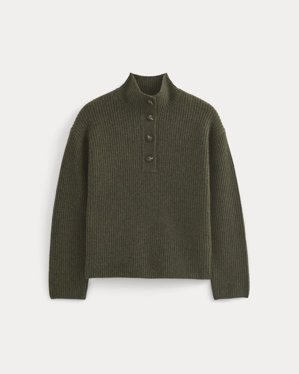 womens-wool-cashmere-cocoon-henley-heather-beech | alt