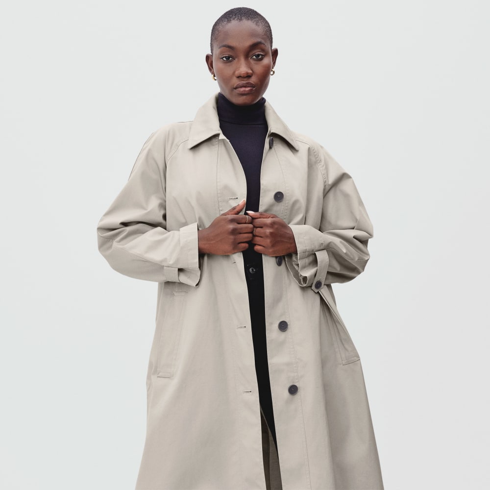 The Long Mac Coat | Stone – Everlane