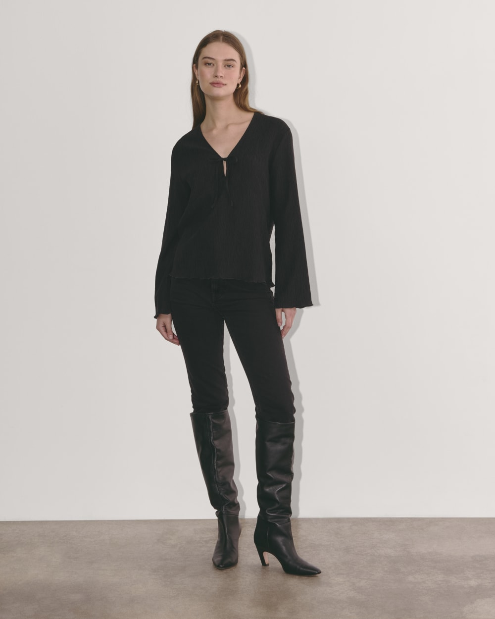 womens-crinkle-long-sleeve-black