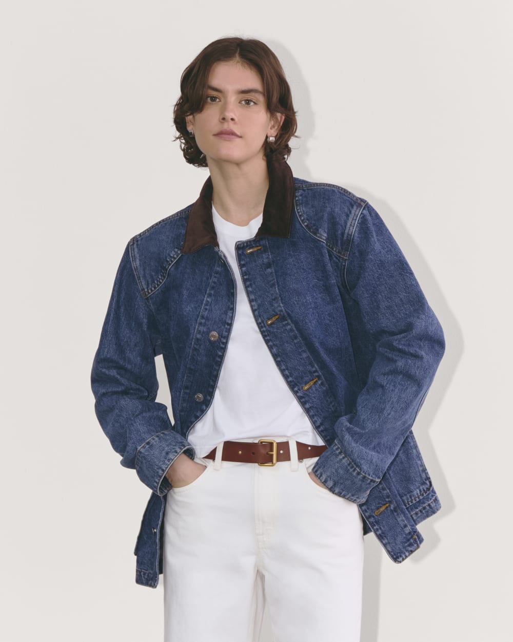 The Unisex Denim Ranch Jacket | Deep Atlantic Everlane The Unisex Denim Ranch Jacket | Deep Atlantic Everlane