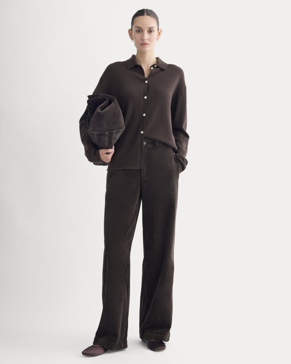 Corduroy Wide-Leg Trouser | Dark Chocolate Everlane Corduroy Wide-Leg Trouser | Dark Chocolate Everlane