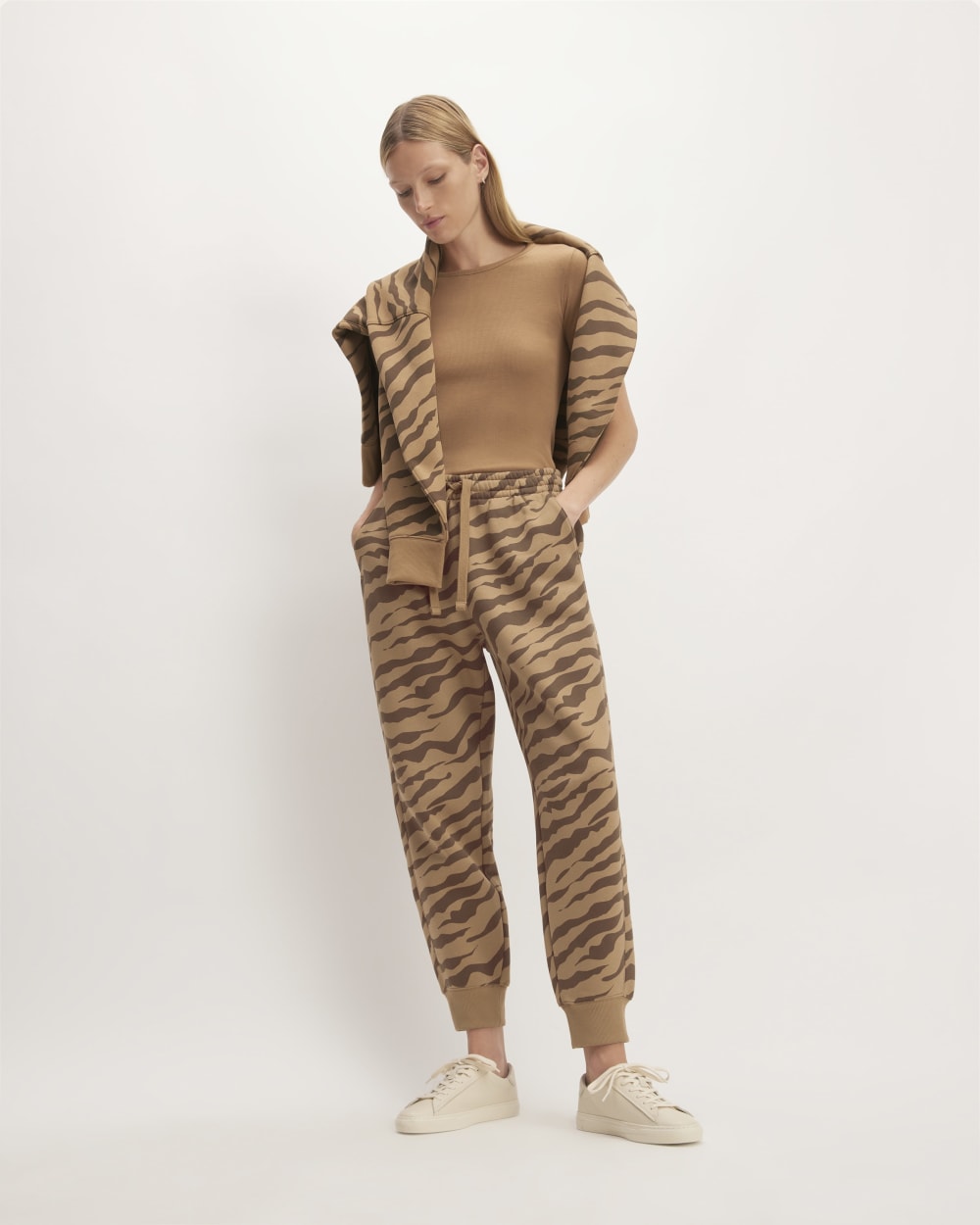 The ReTrack Jogger Cocoa Tiger Stripe – Everlane