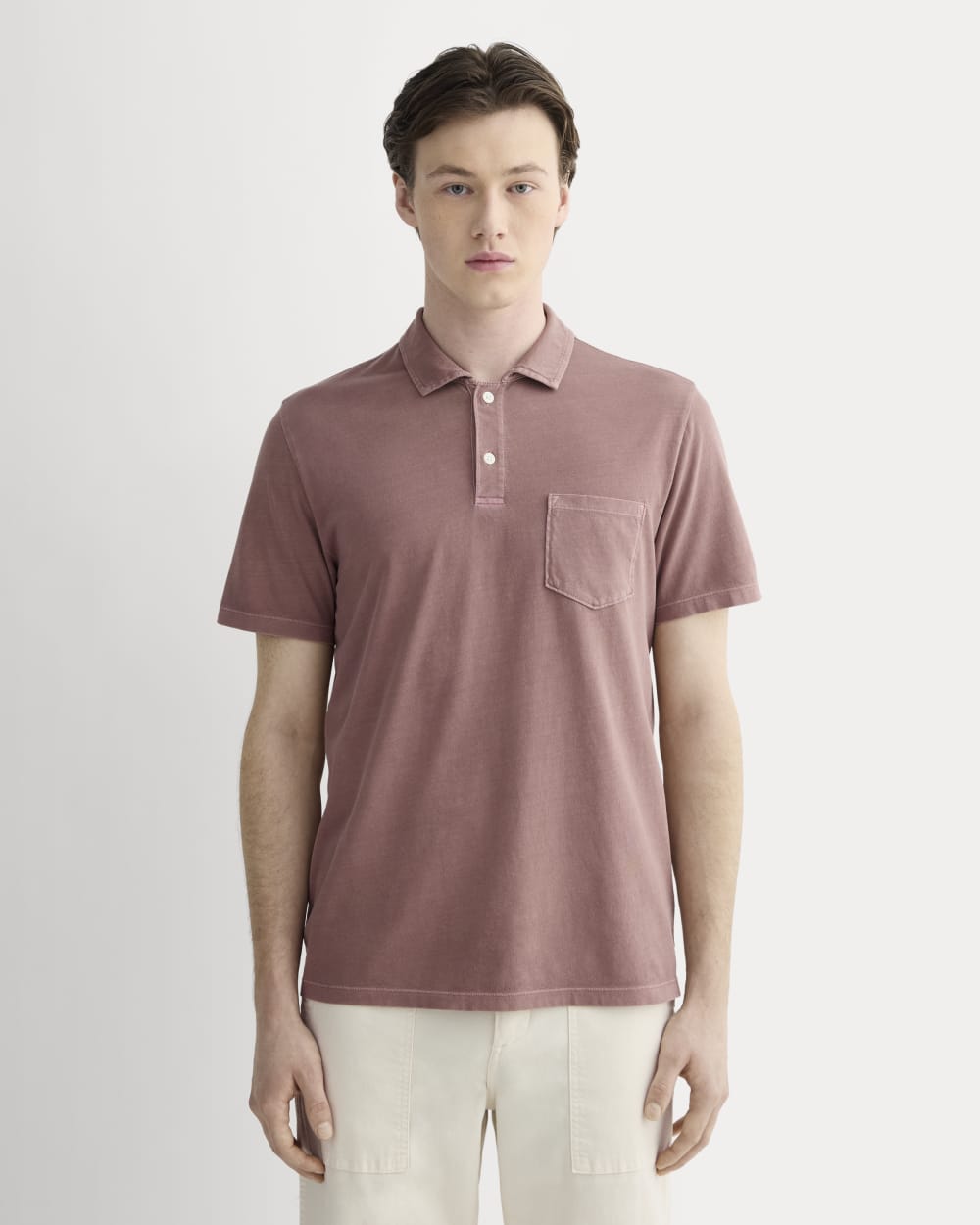 The Essential Organic Garment-Dyed Polo Brown Garment Dye – Everlane