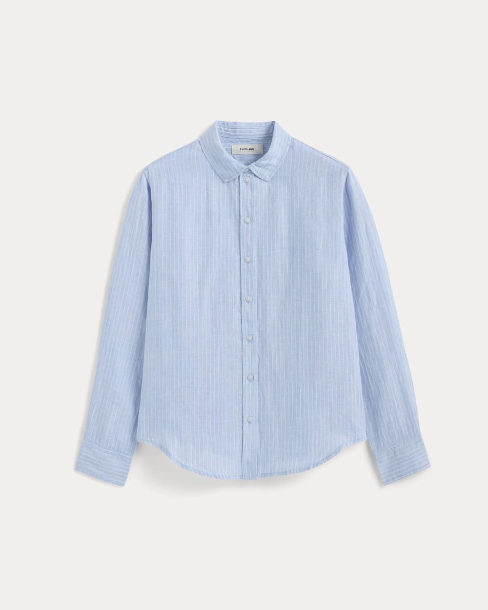 womens-relaxed-linen-shirt-sky-blue-white-stripe | alt