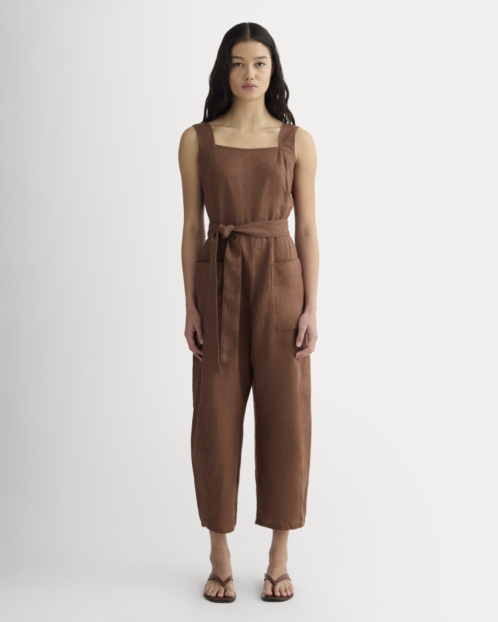 The Utility Coverall in Linen | Cedarwood – Everlane