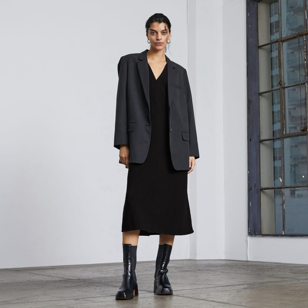 womens-city-stripe-midi-dress-black