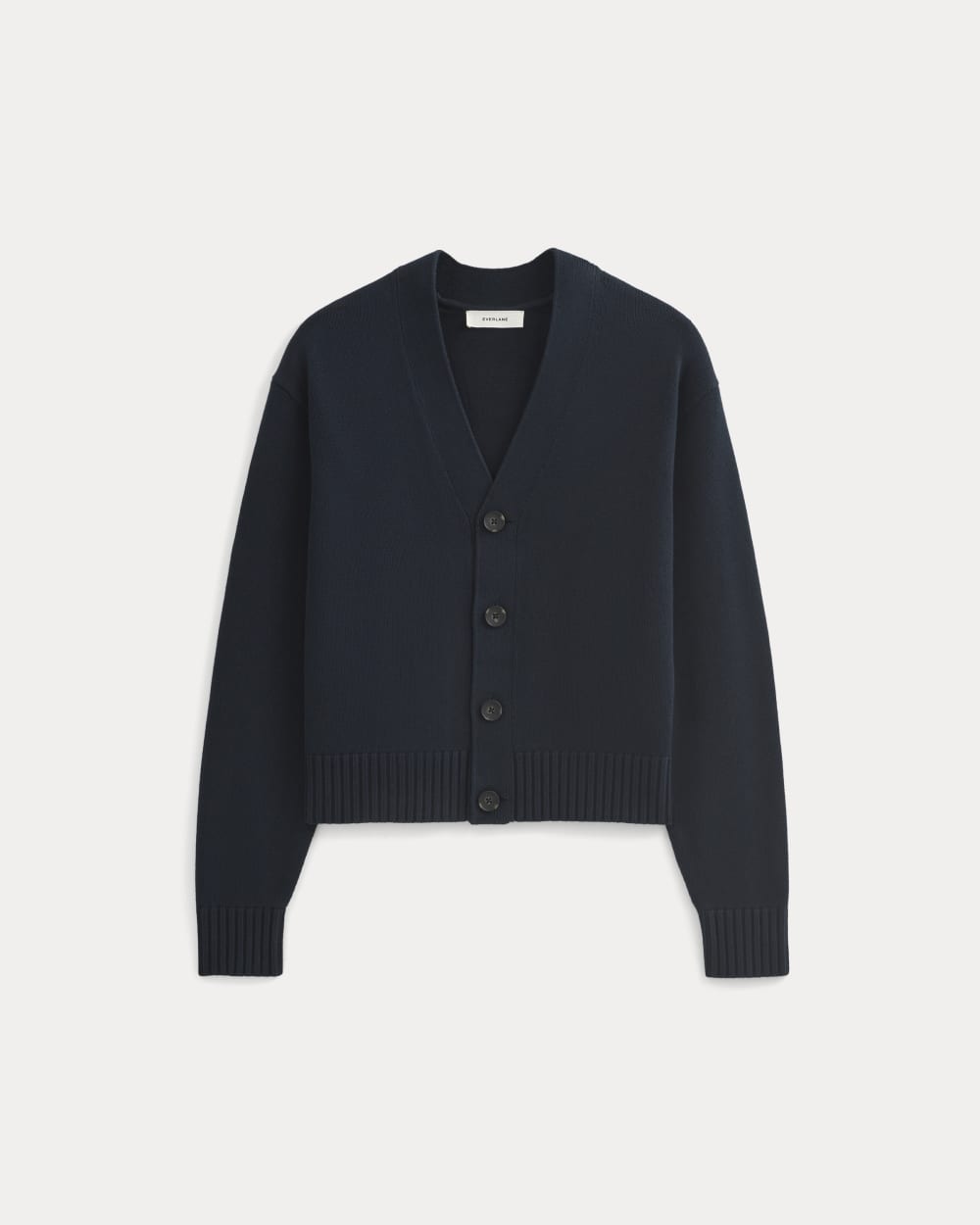 mens-cropped-cardigan-in-everyday-cotton-deep-navy | alt