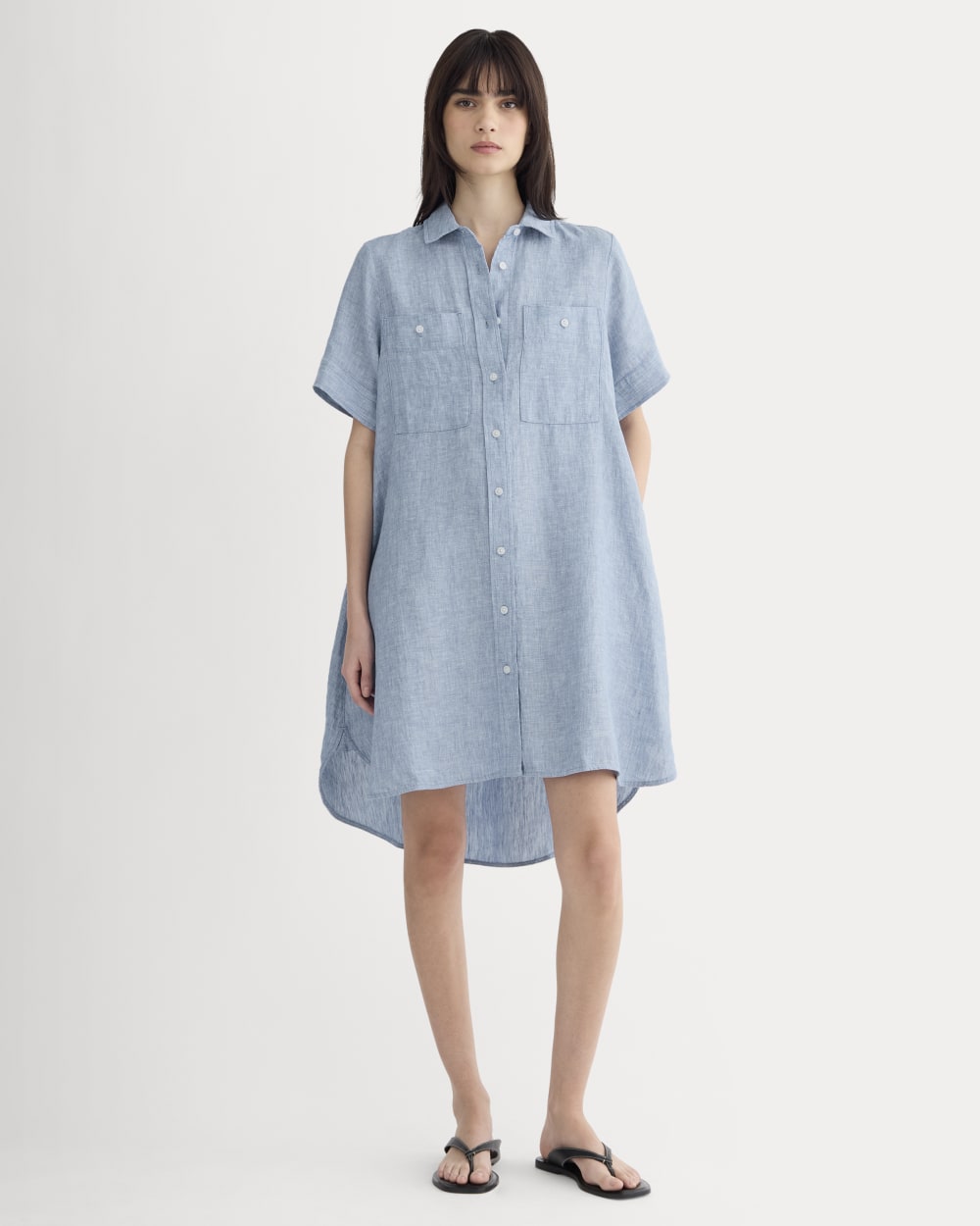 The Daytripper Dress in Linen | Chambray Everlane The Daytripper Dress in Linen | Chambray Everlane