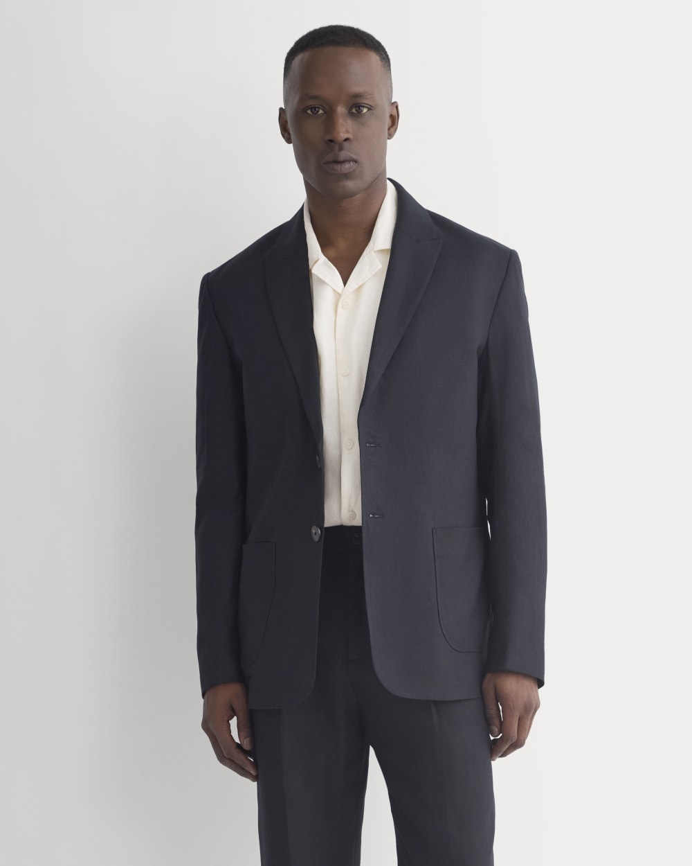 Soyeux Linen Linen Blazer | Black – Everlane