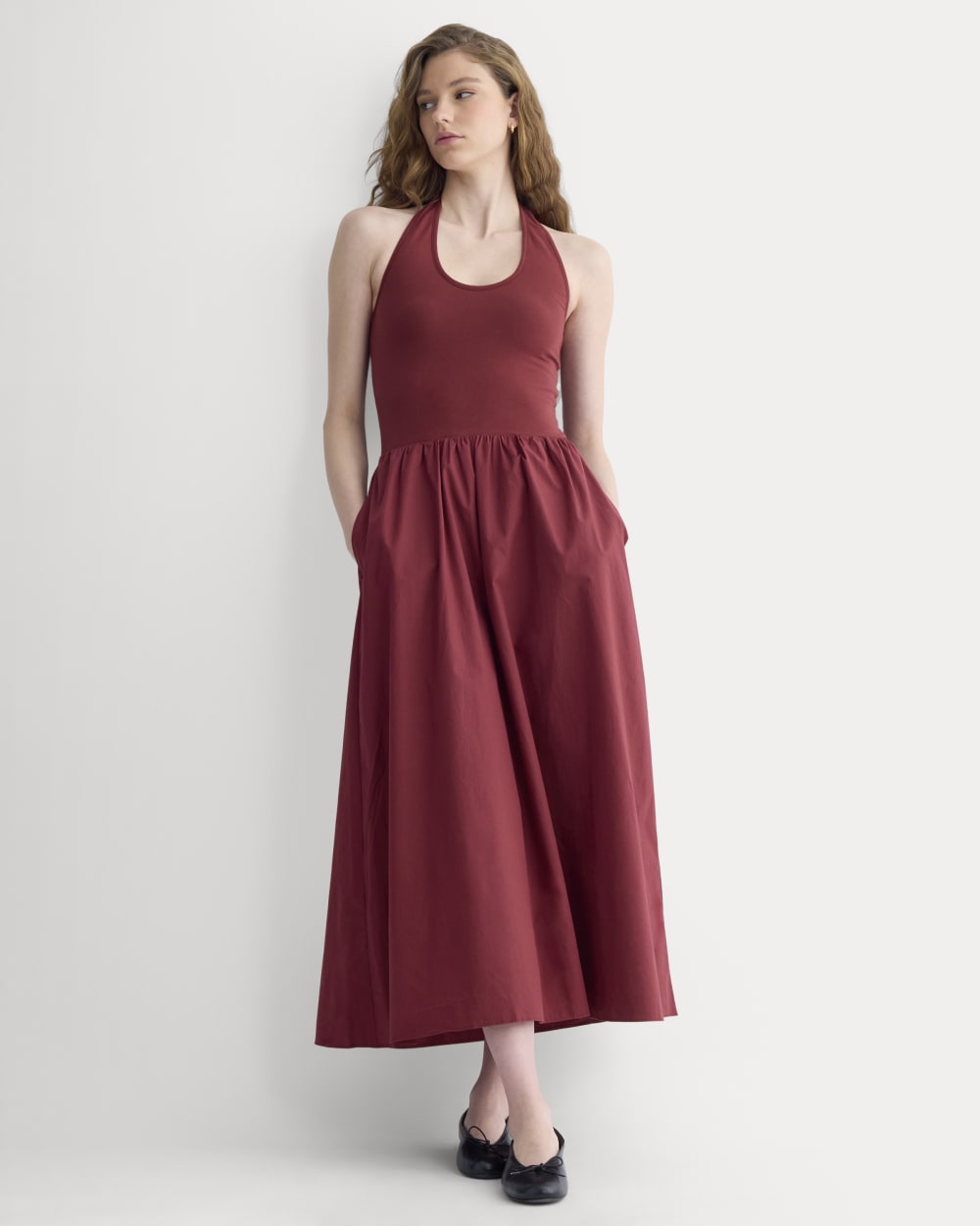 womens-halter-dress-in-ultrasoft-cotton-pomegranate | primary