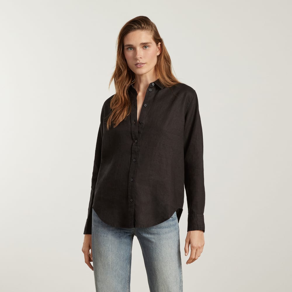 womens-linen-relaxed-shirt-black2 | primary