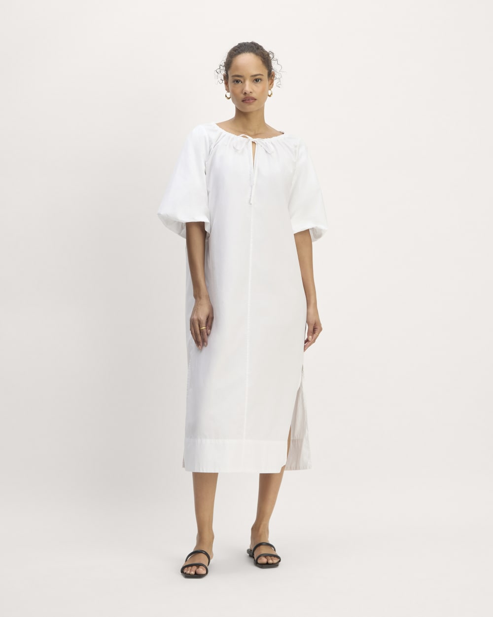 womens-supima-puff-sleeve-dress-white
