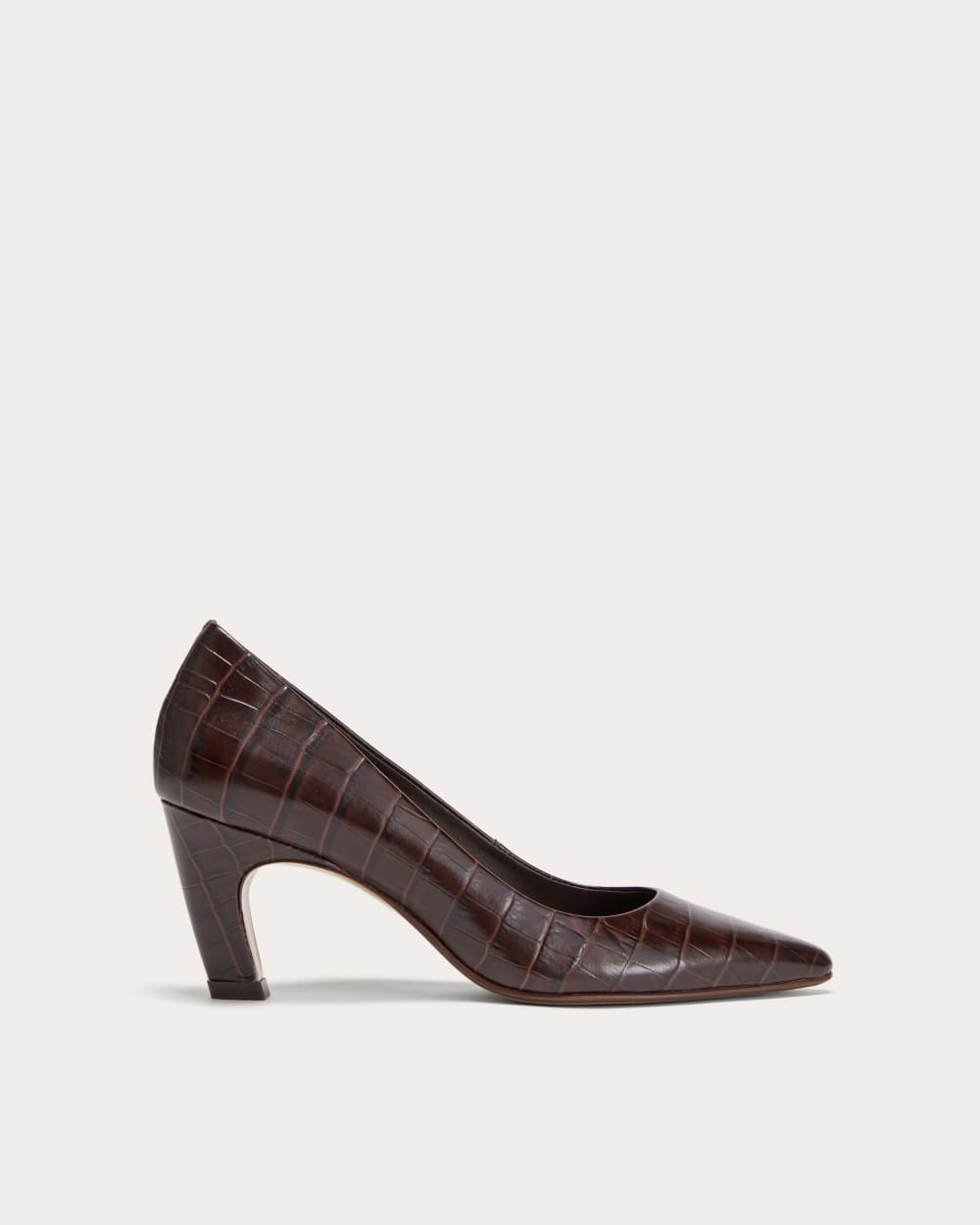 womens-banana-pump-brown-croc | primary