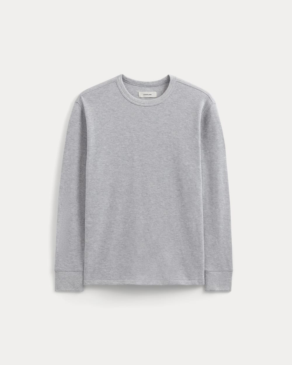 mens-thermal-cozy-waffle-crew-heather-grey | alt