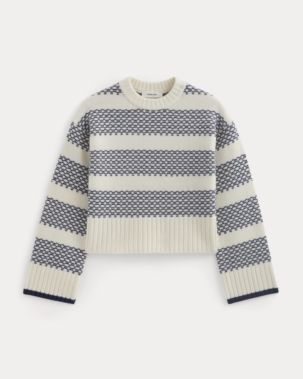 womens-nordic-cropped-boxy-crew-merino-bone-true-navy | alt