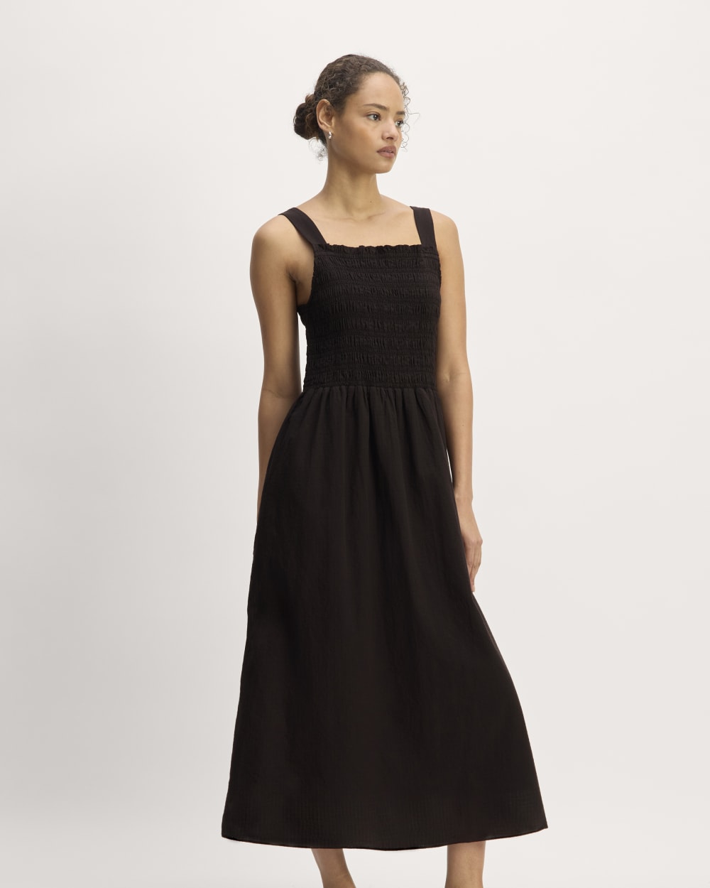 The Gauze Smock Dress | Black Everlane The Gauze Smock Dress | Black Everlane