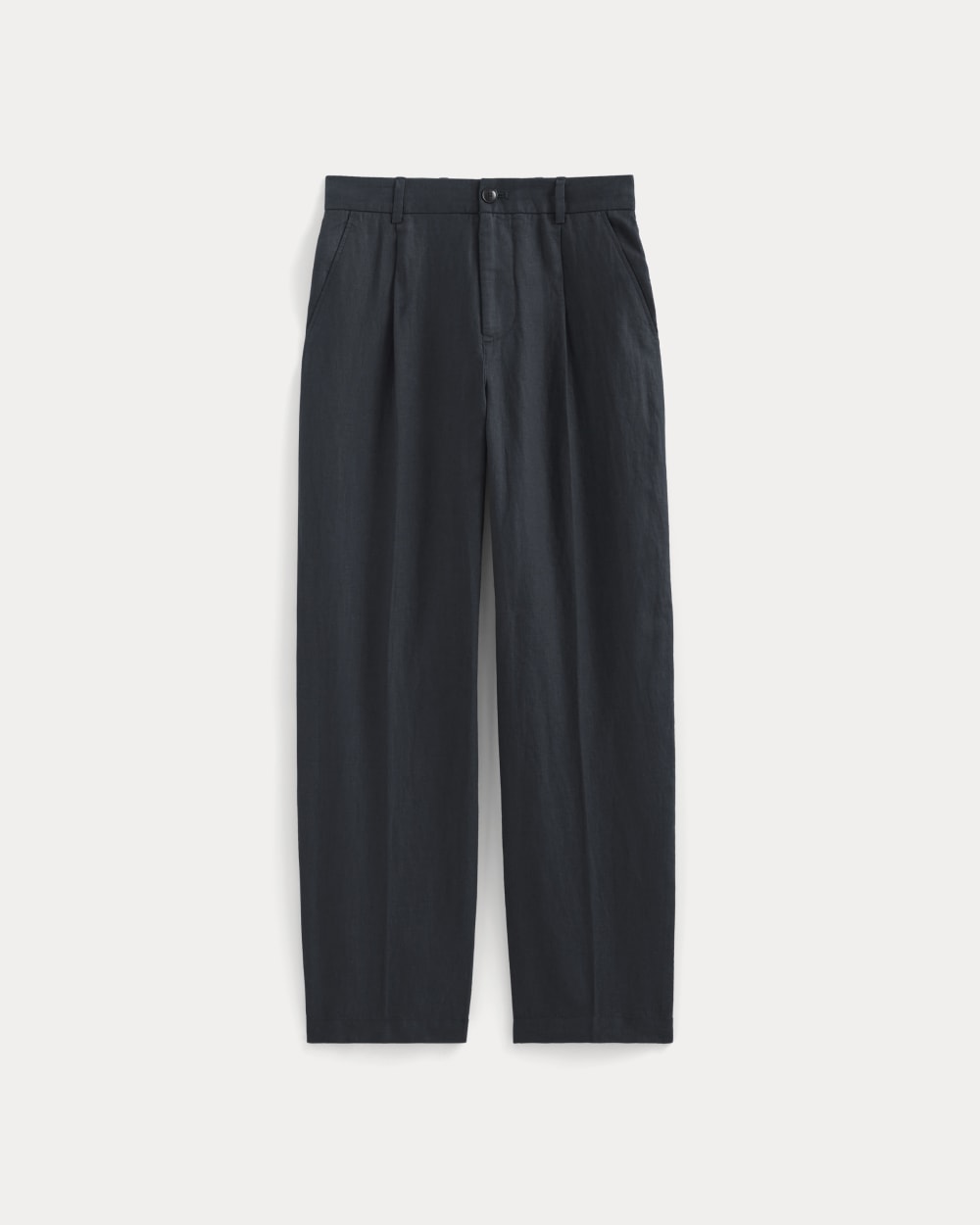 mens-linen-pleated-trouser-navy | alt